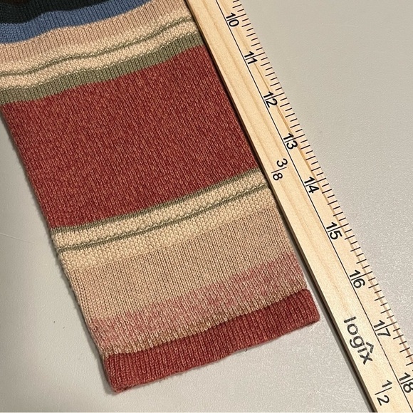 CHAPS Denim Womens Size S Linen Blend Cardigan Southwestern Striped Knit Sweater - Picture 14 of 16